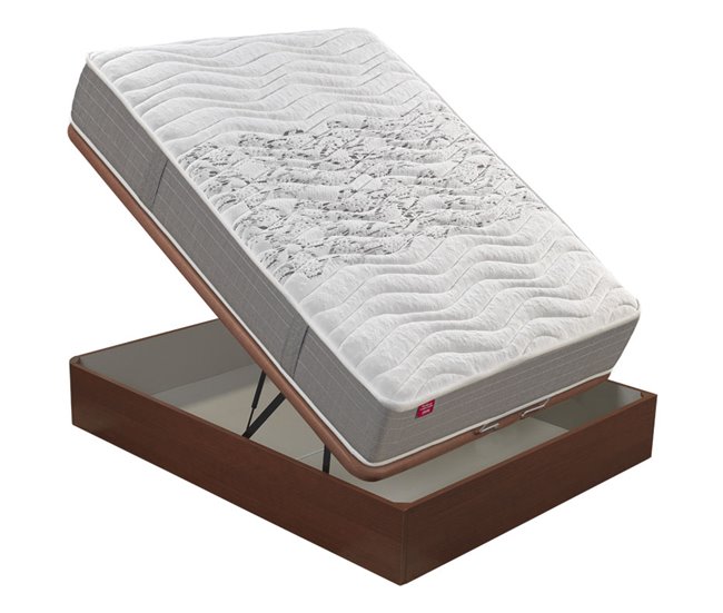 Colchón SKYLIGHT 8K PIKOLIN de espuma Adaptex + canapé gratis Grupo Pikolin color cerezo 