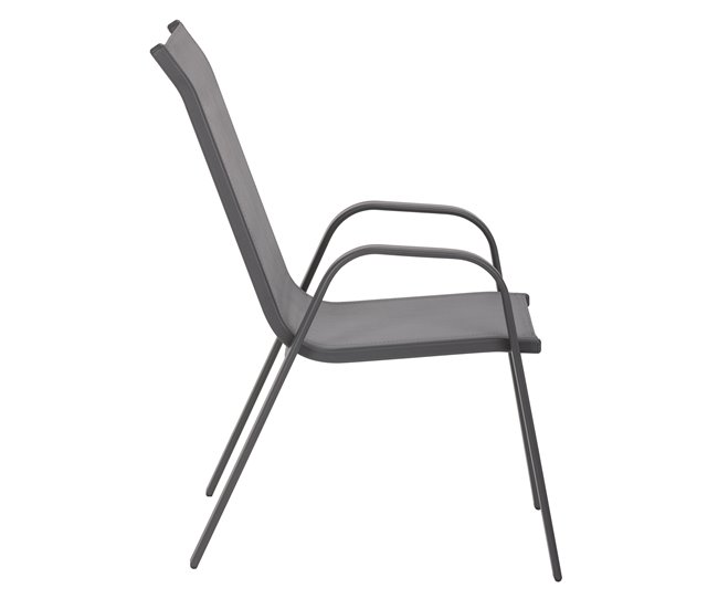 Silla de jardín SORA color gris  Gris