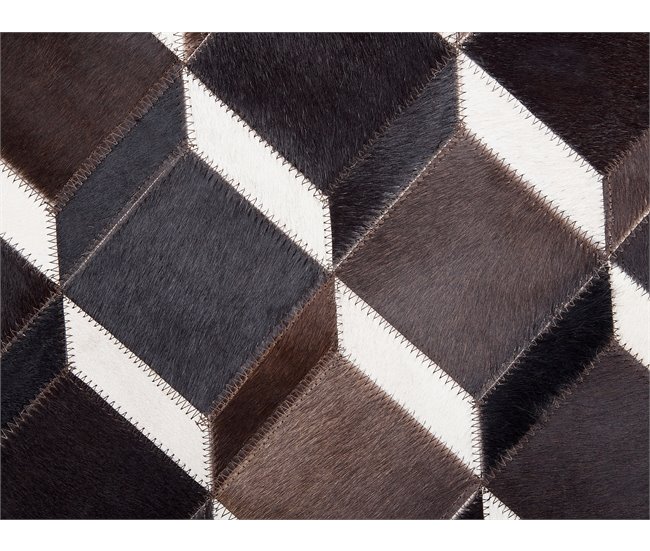 Beliani Alfombra de pelo corto ALPKOY 140x140 Marron
