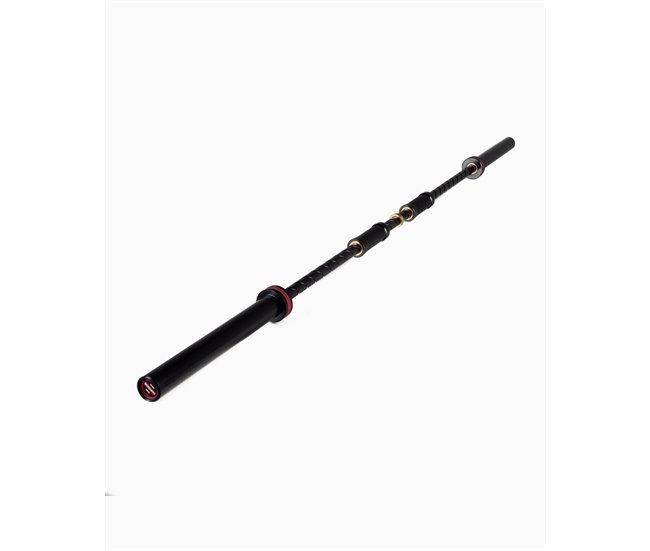 Barra Olímpica Ergonómica 20kg - Squeeze Bar - BOOMFIT Negro