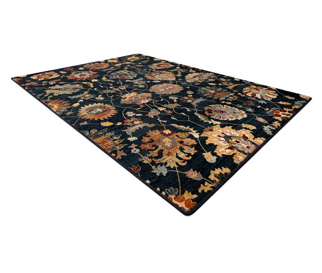 Alfombra de lana SUPERIOR LATICA 235x350 Azul Marino