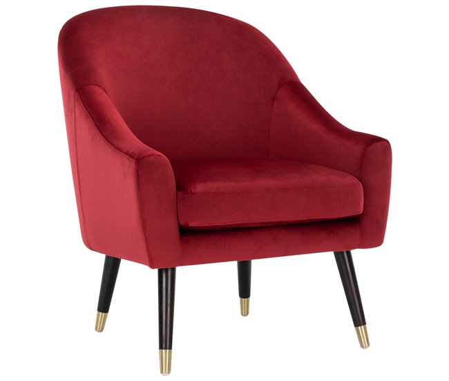 Sillón Decorativo RETRO color rojo Rojo