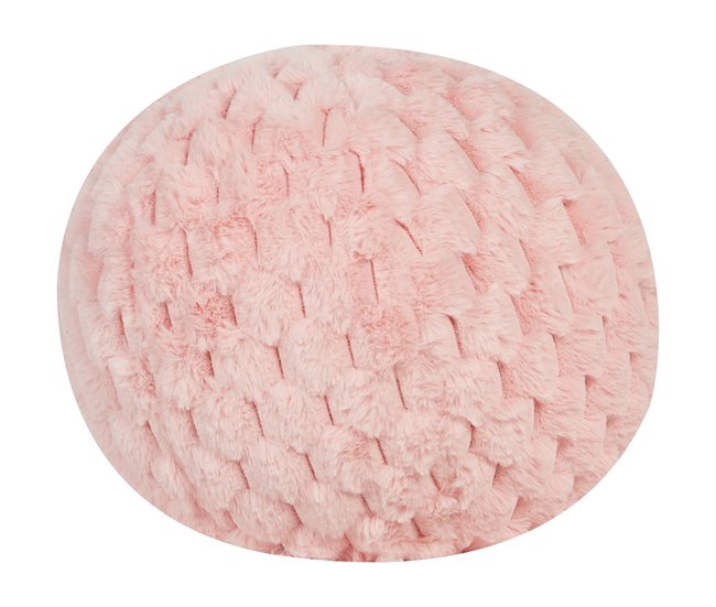 Beliani Cojín decorativo ROSEA Rosa
