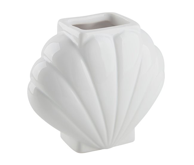 Beliani Conjunto de accesorios de baño SHELL Blanco