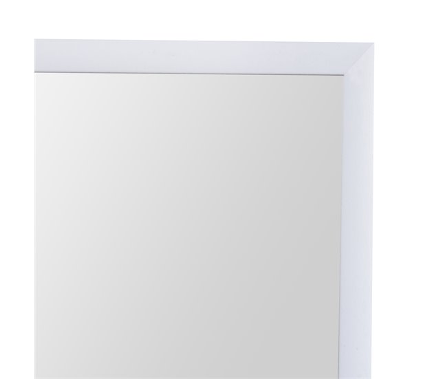 Espejo para puerta Lesina con 2 ganchos aluminio 37x2 Blanco