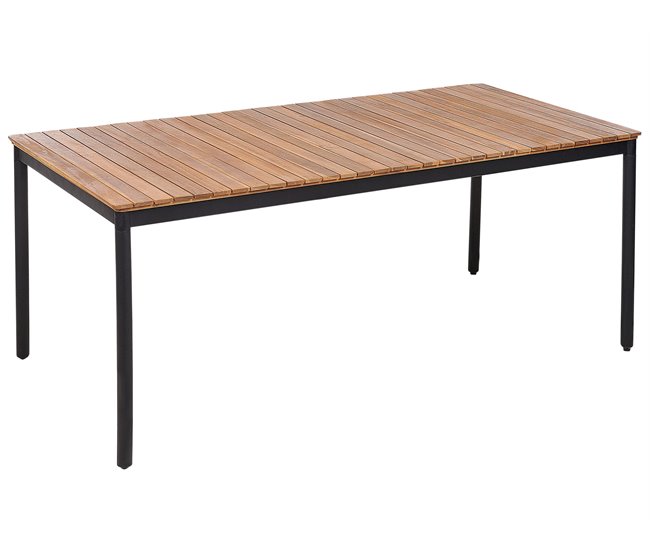 Beliani Conjunto de comedor VALLESE Madera Clara