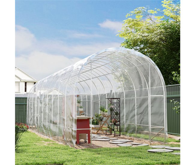 Cubierta de Invernadero Polipropileno Outsunny Transparente