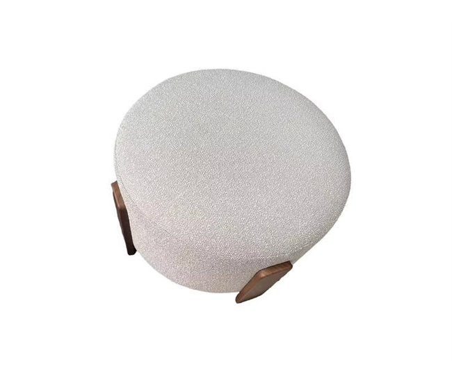 Puff redondo FALCO 50x36cm color beige Beige