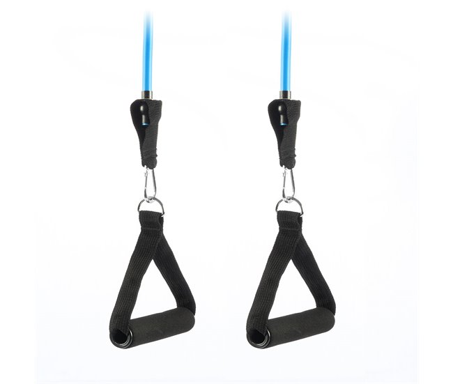 Set de Bandas de Resistencia con Accesorios y Guía de Ejercicios TRIBAINER Negro