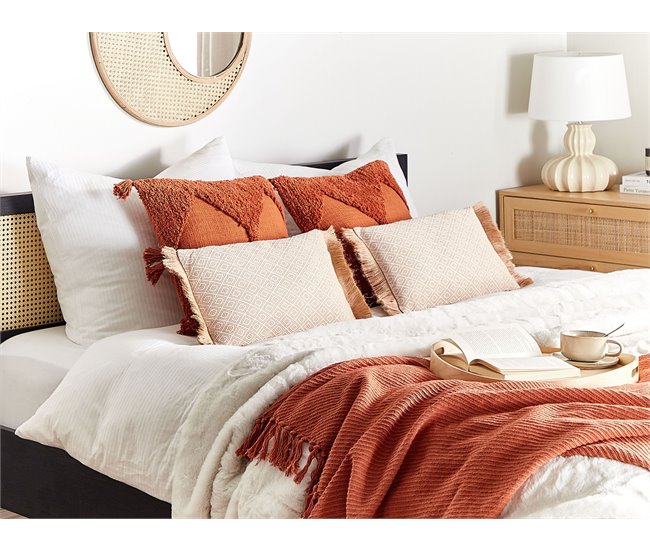 Beliani Cojín decorativo BOATH Beige