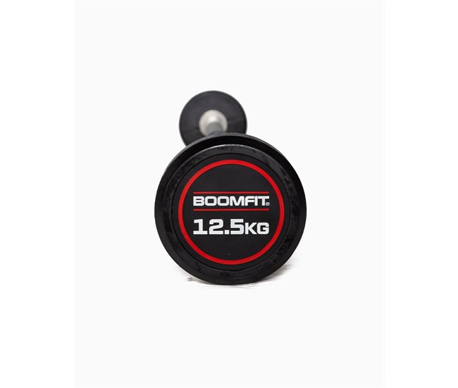 Barra Recta Montada 12,5Kg - BOOMFIT Negro