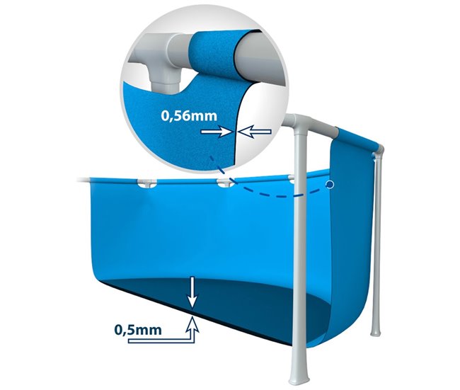 Piscina desmontable INTEX Small Frame 260x160x65 cm 2.282 litros Azul