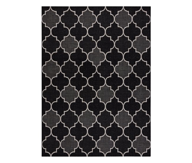 Alfombra de cuerda sisal FLOORLUX 20607 Espaldera marroquí 240x330 Negro