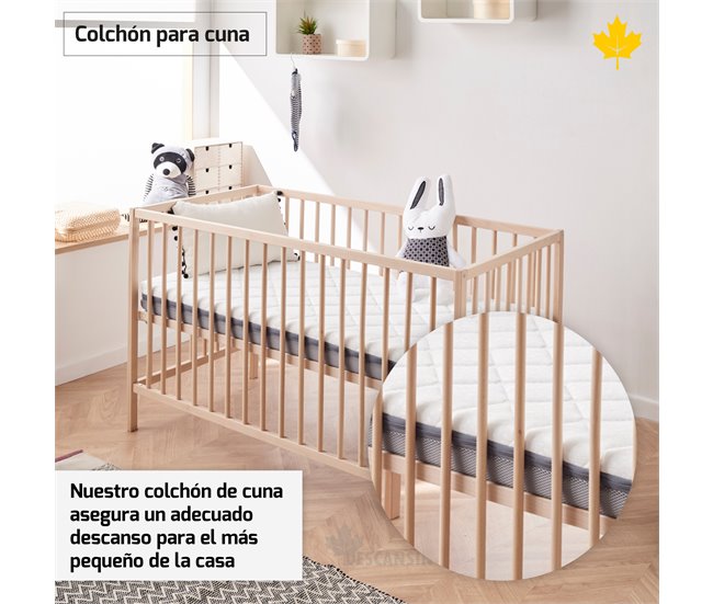 Colchon de Cuna | Funda Lavable | Versatilidad | Antireflujo 
