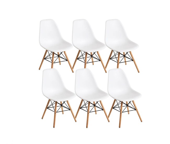 Silla de Comedor Nordica Blanco