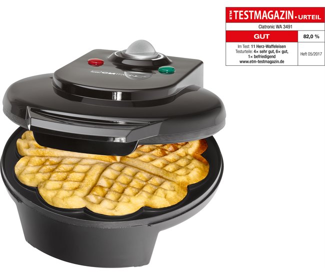 Gofrera Clatronic WA 3491 Negro