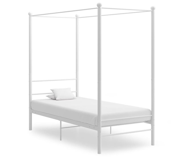Estructura de cama con dosel metal 