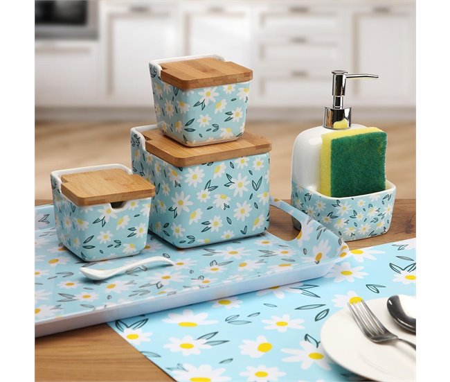 Salero con Tapa DAISY Azul