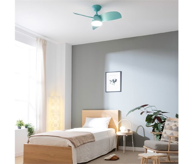 Cecotec Ventilador de techo con luz EnergySilence Aero 3050 Sky C Verde