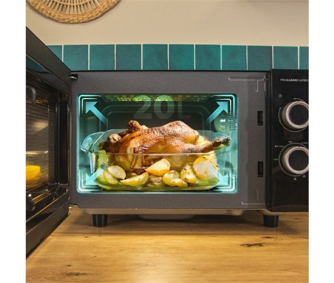 Cecotec Microondas sin plato Proclean 3130 Flatbed Negro