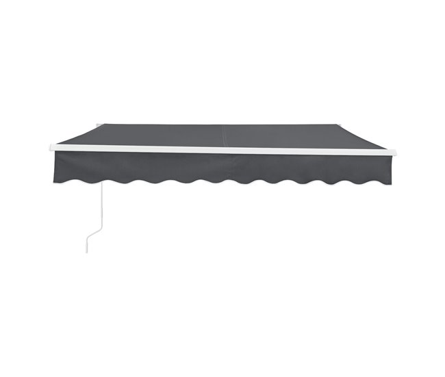 Toldo Articulado Bitonto Retráctil Manual 350x250 Gris Oscuro