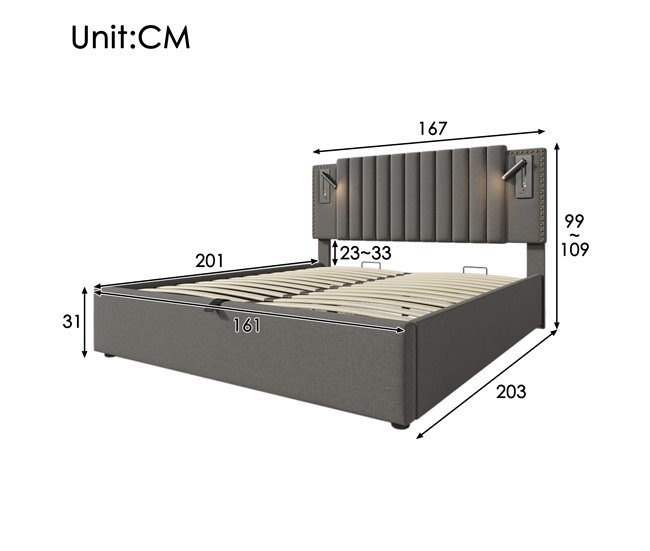 Canapés abatibles Gris
