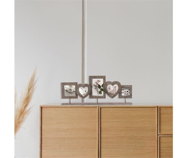 Conjunto 5 Marcos Decorativos Marron