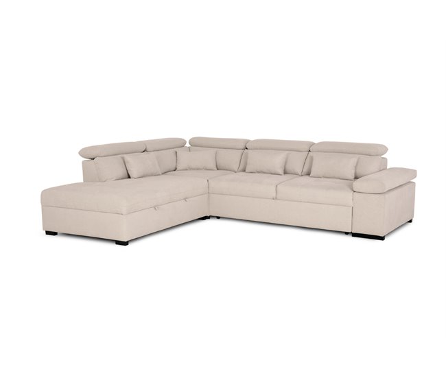 Rinconera reversible con cama STEWART Beige