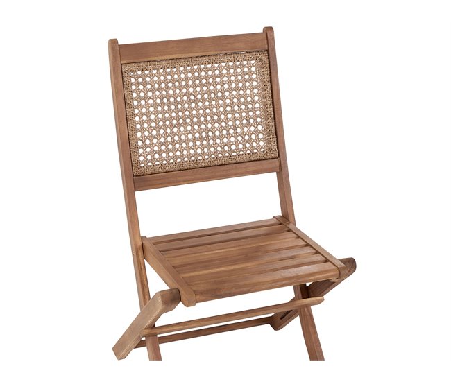 Beliani Conjunto bistro PARAGGI Madera Clara