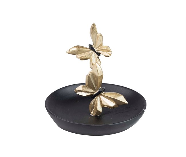 Bandeja Mariposas Negro/ Dorado