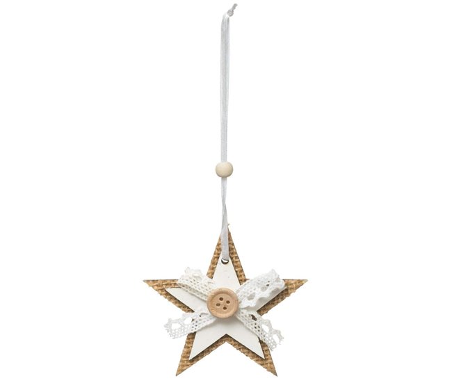 Adornos navideños  Yute x 3 Beige