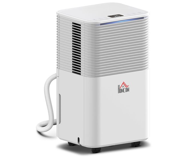 Deshumidificador ABS HOMCOM, hogar - climatización Blanco