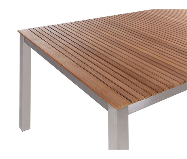 Beliani Conjunto de comedor VIAREGGIO Madera Clara