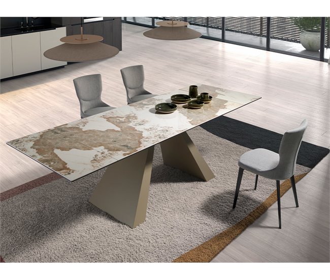 ANGEL CERDA Silla tela gris Gris