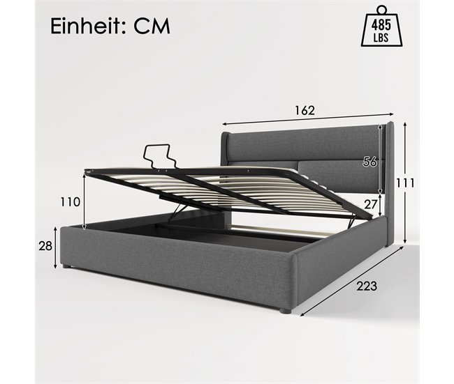 Canapés abatibles Gris
