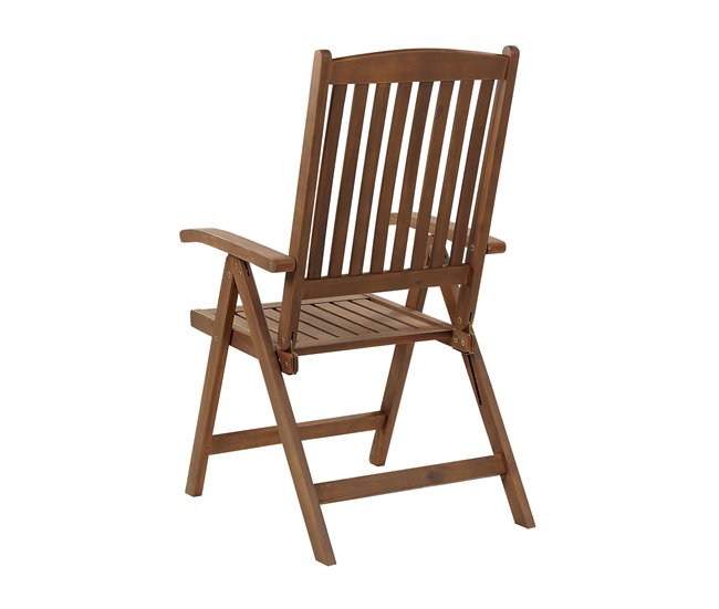 Beliani Conjunto plegable AMANTEA Marron
