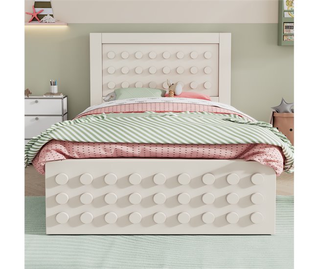 Camas infantiles 95x200 Blanco