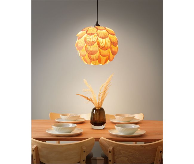 Beliani Lámpara colgante BAMPUR Natural