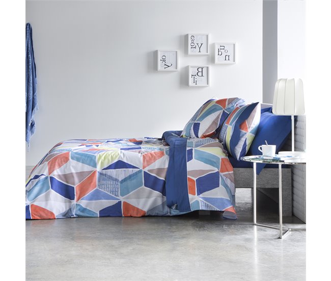 2 fundas de almohada MARAIS Azul