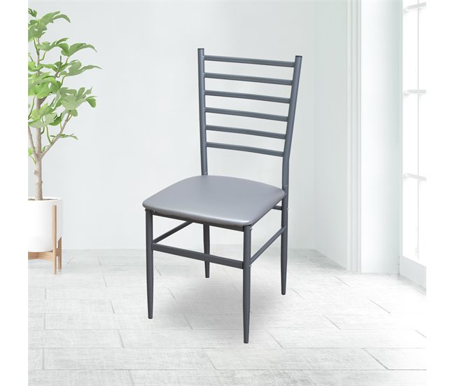 Silla de cocina fija ALKOR ICE II Plateado