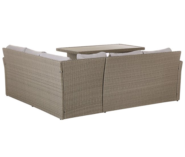 Beliani Conjunto de jardín BARDI Blanco