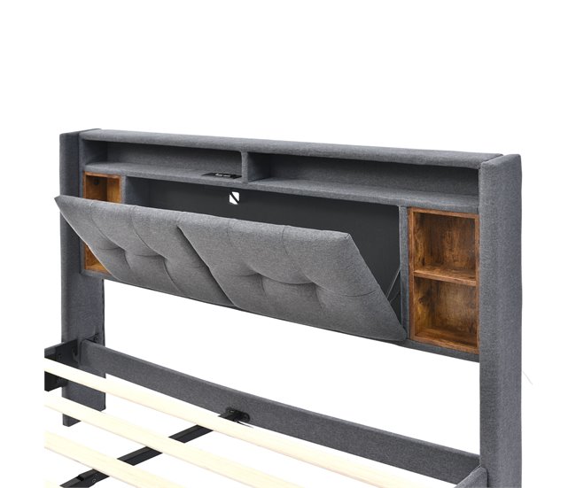 Camas de matrimonio 169x223 Gris