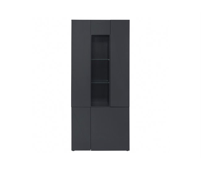 Vitrina 4 puertas CACHÉ color negro Negro