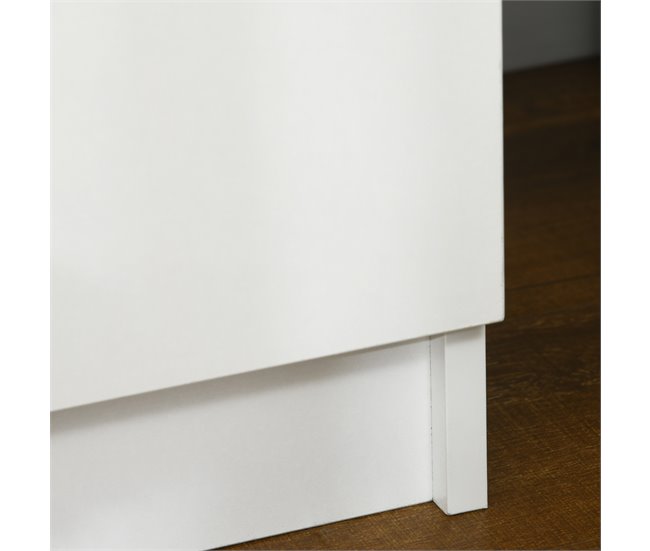 Mesita de Noche Melamina de Madera HOMCOM 45 Blanco