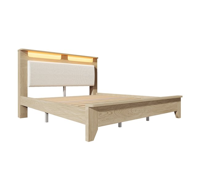 Camas de matrimonio 145x215 Beige