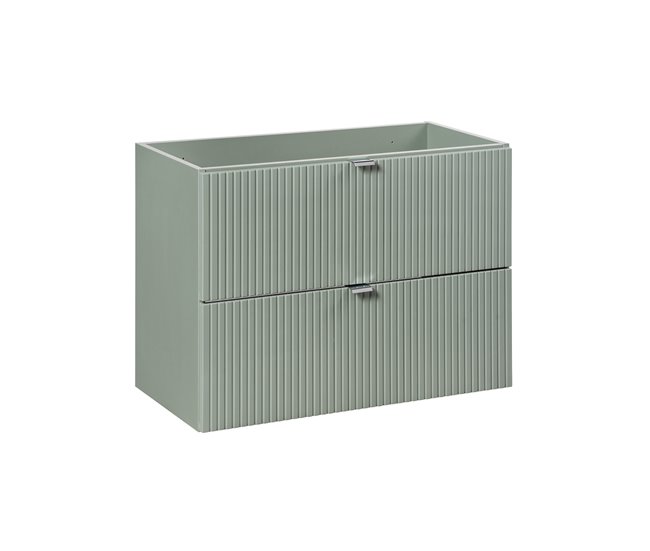 Mueble bajo lavabo 2 cajones Jade Verde