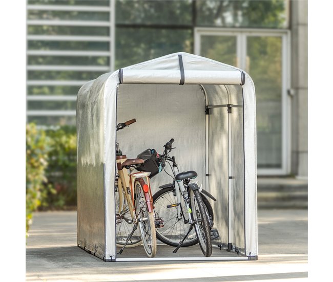 Refugio para Bicicletas Carpas para Bicicletas KLS11-L SoBuy 120x176 Plateado