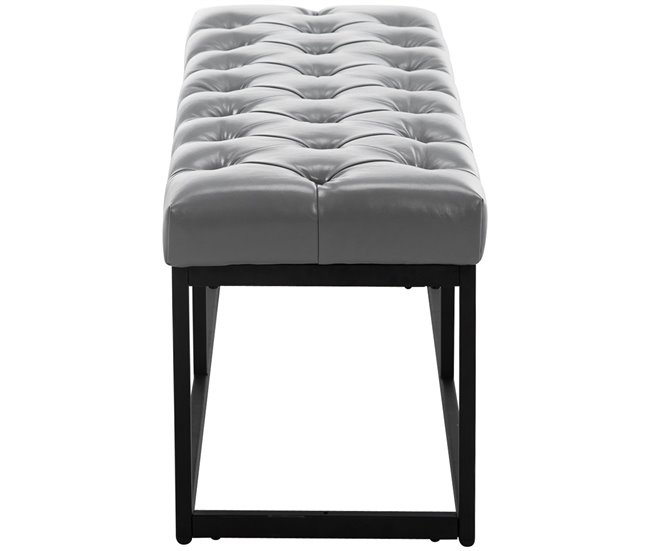Banco - Amun - Simil cuero 100x38 Gris