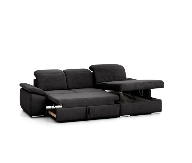 Chaise longue con cama MORIS Antracita