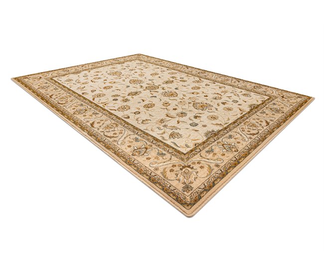Alfombra de lana OMEGA ARIES flores  perla 170x235 Beige